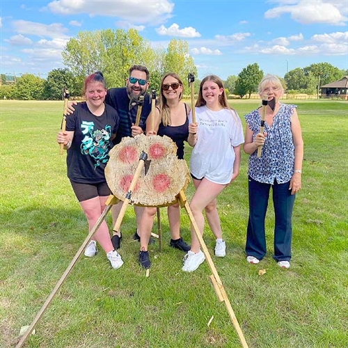 Axe Throwing Near Me Into The Blue